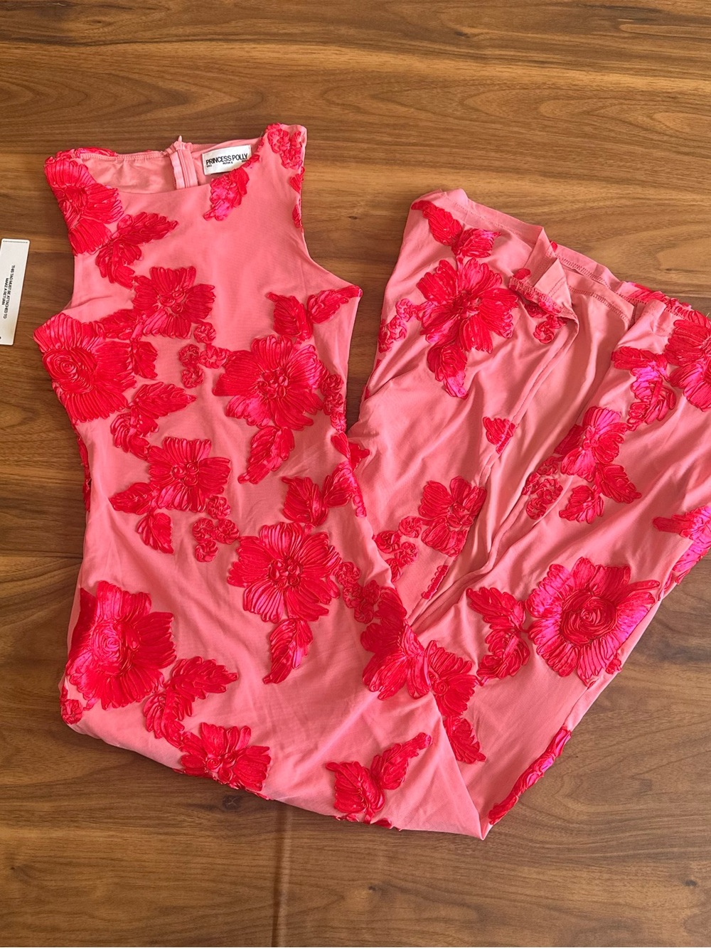 Princess Polly Fionna Floral Maxi Dress Pink - Picture 3 of 4